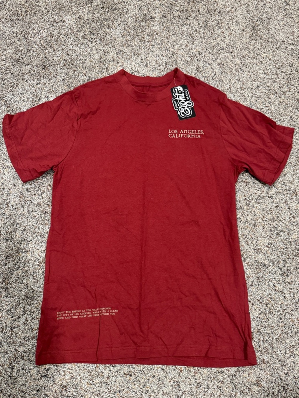 Eighty Eight Men’s Red Los Angeles Graphic Tee